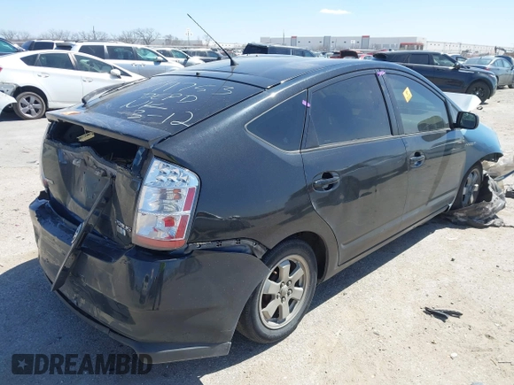 2006 Toyota Prius with VIN JTDKB20U167060158, listed as a IAAI auction lot 41833528 with 1 mi miles. Bid and sale history available at carsss.com. Image 4.