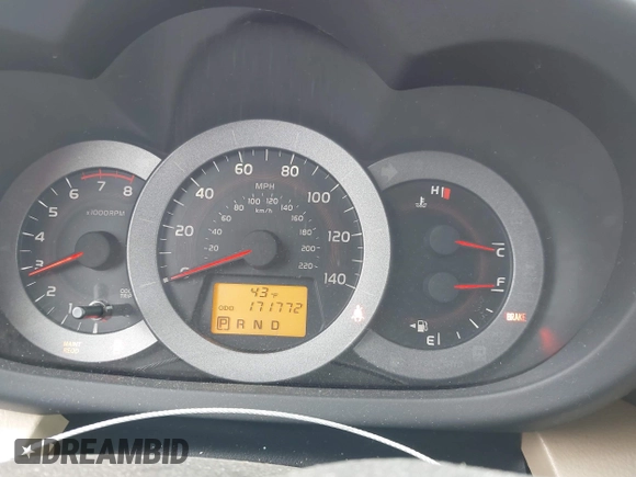 2010 Toyota RAV4 with VIN JTMBF4DV7AD031924, listed as a IAAI auction lot 41911011 with 171,772 mi miles. Bid and sale history available at carsss.com. Image 7.