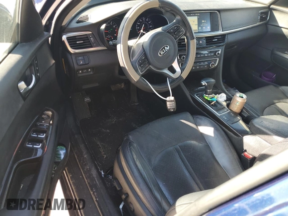 2017 Kia Optima EX with VIN 5XXGU4L32HG148418, listed as a Copart auction lot 54163215 with 99,850 mi miles and Salvage title. Bid and sale history available at DreamBid. Image 8.