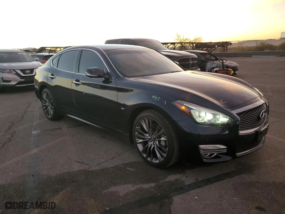 2019 Infiniti Q70 3.7 LUXE with VIN JN1BY1AP8KM505754, listed as a Copart auction lot 77393554 with 61,633 mi miles and Salvage Title. Bid and sale history available at carsss.com. Image 4.