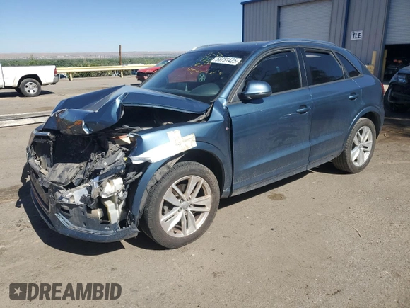 2018 Audi Q3 Premium with VIN WA1BCCFS3JR008904, listed as a Copart auction lot 56751425 with 75,943 mi miles and Salvage title. Bid and sale history available at DreamBid. Image 1.