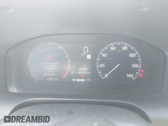 2024 Honda HR-V LX with VIN 3CZRZ2H33RM760273, listed as a IAAI auction lot 42275649 with 22,478 mi miles and . Bid and sale history available at DreamBid. Image 7.