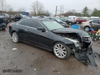 2016 Cadillac ATS Coupe Standard RWD with VIN 1G6AA1RX6G0104447, listed as a Copart auction lot 81127134 with 102,810 mi miles and Salvage Title. Bid and sale history available at carsss.com. Image 4.