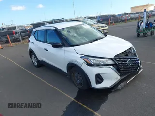 2021 Nissan Kicks S with VIN 3N1CP5BV9ML542188, listed as a IAAI auction lot 41334911 with 41,300 mi miles and . Bid and sale history available at DreamBid. Image 1.