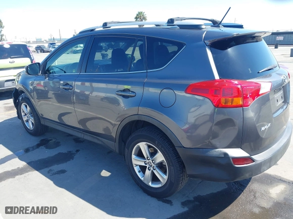 2015 Toyota RAV4 XLE with VIN JTMWFREV2FJ053898, listed as a IAAI auction lot 41997055 with 143,551 mi miles. Bid and sale history available at carsss.com. Image 3.