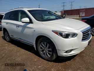 2015 Infiniti QX60 with VIN 5N1AL0MM1FC553705, listed as a Copart auction lot 61649995 with 101,279 mi miles and Clean title. Bid and sale history available at DreamBid. Image 4.