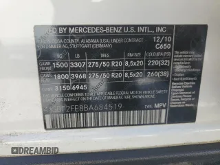 2011 Mercedes-Benz GL-Class GL 350 BlueTEC with VIN 4JGBF2FE8BA684519, listed as a Copart auction lot 74598814 with 122,464 mi miles and Clean Title. Bid and sale history available at carsss.com. Image 13.