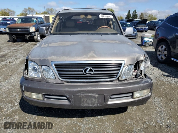 2000 Lexus LX 470 z VIN JT6HT00W9Y0120042, wystawiony jako Copart lot #49644355 z przebiegiem 188 992 mil mil oraz Czysty tytuł • Clean title. Historia ofert i sprzedaży dostępna na DreamBid. Obrazek 5.