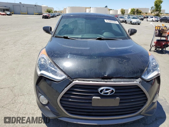 2016 Hyundai Veloster Turbo with VIN KMHTC6AE8GU281075, listed as a Copart auction lot 61605505 with 125,904 mi miles and Salvage title. Bid and sale history available at DreamBid. Image 5.