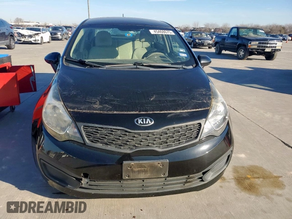 2013 Kia Rio LX with VIN KNADM4A33D6182847, listed as a Copart auction lot 45468675 with 64,718 mi miles and Salvage Title. Bid and sale history available at DreamBid. Image 5.