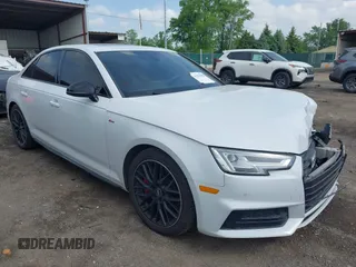 2018 Audi A4 Premium Plus z VIN WAUENAF48JA058244, wystawiony jako IAAI lot #42279986 z przebiegiem 80 594 mil mil oraz . Historia ofert i sprzedaży dostępna na DreamBid. Obrazek 1.