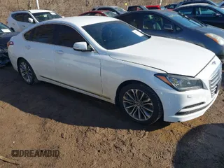 2015 Hyundai Genesis 3.8L with VIN KMHGN4JEXFU091650, listed as a IAAI auction lot 41620534 with 125,626 mi miles. Bid and sale history available at carsss.com. Image 1.