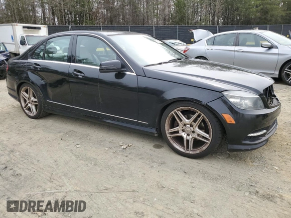 2011 Mercedes-Benz C-Class C 300 Sport with VIN WDDGF8BB7BR167096, listed as a Copart auction lot 51283765 with 175,092 mi miles and Salvage Title. Bid and sale history available at carsss.com. Image 4.