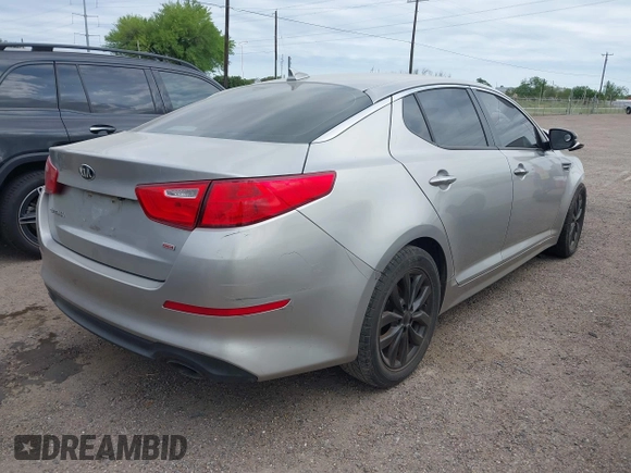 2015 Kia Optima LX with VIN 5XXGM4A70FG443696, listed as a IAAI auction lot 41962823 with 191,533 mi miles. Bid and sale history available at carsss.com. Image 4.