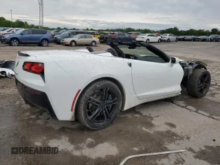 2016 Chevrolet Corvette 1LT z VIN 1G1YB3D71G5123625, wystawiony jako Copart lot #53939265 z przebiegiem 55 049 mil mil oraz Szkoda całkowita • Salvage title. Historia ofert i sprzedaży dostępna na DreamBid. Obrazek 3.
