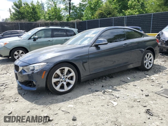 2015 BMW 4 Series 435i xDrive z VIN WBA3R5C56FK372962, wystawiony jako Copart lot #56378055 z przebiegiem 146 065 mil mil oraz Szkoda całkowita • Salvage title. Historia ofert i sprzedaży dostępna na DreamBid. Obrazek 1.