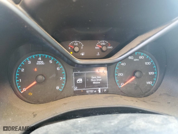 2020 Chevrolet Colorado 2WD Work Truck with VIN 1GCGSBEA3L1110559, listed as a Copart auction lot 43363225 with 107,707 mi miles and Clean Title. Bid and sale history available at carsss.com. Image 9.