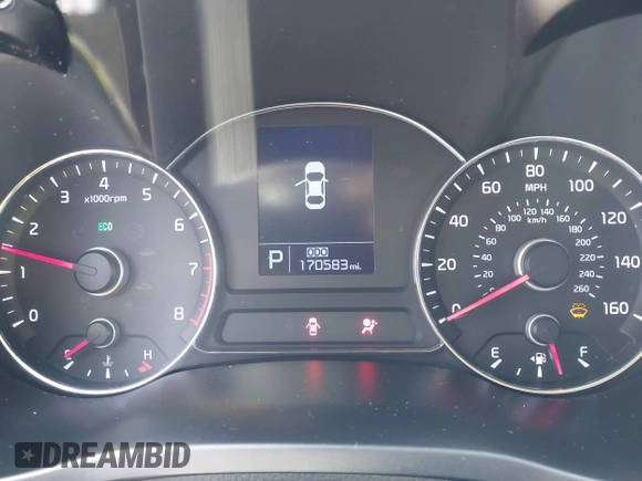 2015 Kia Forte EX with VIN KNAFX4A86F5262650, listed as a IAAI auction lot 42142228 with 170,583 mi miles. Bid and sale history available at carsss.com. Image 7.
