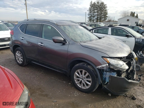 2017 Nissan Rogue SV with VIN 5N1AT2MV7HC780758, listed as a Copart auction lot 42846695 with 72,075 mi miles and Salvage Title. Bid and sale history available at carsss.com. Image 4.