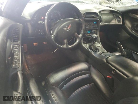 2002 Chevrolet Corvette with VIN 1G1YY32G425105016, listed as a Copart auction lot 58575714 with 33,152 mi miles and Salvage Title. Bid and sale history available at carsss.com. Image 8.