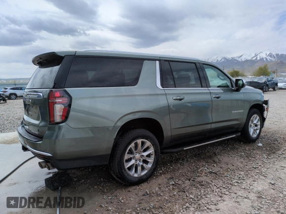 2023 Chevrolet Suburban Premier with VIN 1GNSKFKD3PR338270, listed as a Copart auction lot 54224795 with 44,769 mi miles and Non Repairable. Bid and sale history available at DreamBid. Image 3.