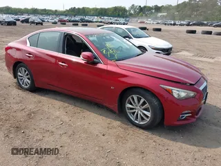 2015 Infiniti Q50 Premium z VIN JN1BV7AR9FM416083, wystawiony jako IAAI lot #42453125 z przebiegiem 59 615 mil mil oraz . Historia ofert i sprzedaży dostępna na DreamBid. Obrazek 1.