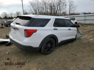2020 Ford Explorer with VIN 1FMSK7BH9LGD16275, listed as a Copart auction lot 49997575 with 0 mi miles and Salvage Title. Bid and sale history available at carsss.com. Image 3.
