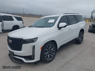 2023 Cadillac Escalade Sport Platinum with VIN 1GYS3GKL1PR197390, listed as a IAAI auction lot 41590503 with 14,711 mi miles. Bid and sale history available at carsss.com. Image 2.