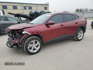 2025 Chevrolet Trax LS with VIN KL77LFEP5SC018037, listed as a Copart auction lot 48387095 with 9,970 mi miles and Salvage Title. Bid and sale history available at DreamBid. Image 1.