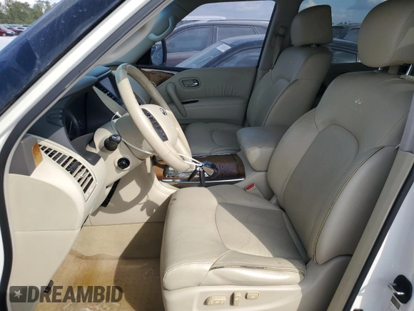 2012 Infiniti QX56 8-passenger with VIN JN8AZ2NC8C9317165, listed as a Copart auction lot 76693664 with 167,243 mi miles and Salvage Title. Bid and sale history available at carsss.com. Image 7.