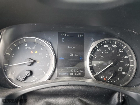 2020 Infiniti Q50 EDITION 30 with VIN JN1EV7AP0LM206494, listed as a Copart auction lot 48942255 with 80,630 mi miles and Salvage Title. Bid and sale history available at carsss.com. Image 9.