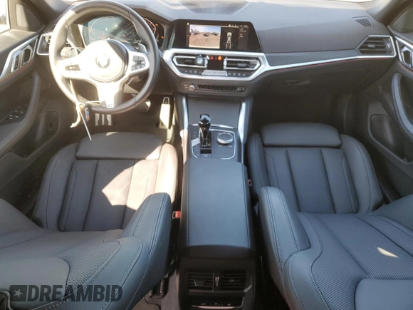 2022 BMW 4 Series 430i with VIN WBA63AV00NFM76170, listed as a Copart auction lot 49300505 with 37,469 mi miles and Salvage title. Bid and sale history available at DreamBid. Image 8.