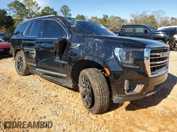 2021 GMC Yukon SLT with VIN 1GKS1BKD3MR428152, listed as a Copart auction lot 88805735 with 62,949 mi miles and Salvage Title. Bid and sale history available at carsss.com. Image 4.