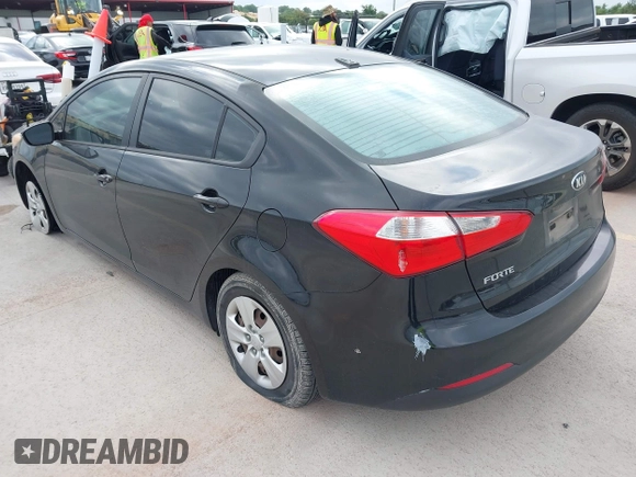 2016 Kia Forte LX with VIN KNAFX4A64G5499881, listed as a IAAI auction lot 42068921 with 122,596 mi miles. Bid and sale history available at carsss.com. Image 3.