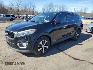 2017 Kia Sorento EX with VIN 5XYPHDA13HG324622, listed as a Copart auction lot 47050125 with 117,694 mi miles and Salvage Title. Bid and sale history available at carsss.com. Image 1.