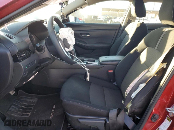 2024 Nissan Sentra SV with VIN 3N1AB8CV0RY257752, listed as a Copart auction lot 89298525 with 47,058 mi miles and Salvage Title. Bid and sale history available at DreamBid. Image 7.