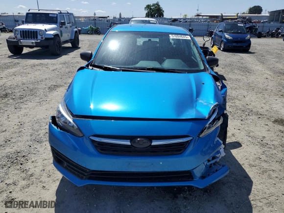 2022 Subaru Impreza with VIN 4S3GKAB61N3602749, listed as a Copart auction lot 51094645 with 5,489 mi miles and Salvage Title. Bid and sale history available at carsss.com. Image 5.