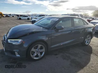 2017 Audi A3 Sedan Premium with VIN WAUAUGFF3H1076909, listed as a Copart auction lot 45551985 with 61,195 mi miles and Salvage Title. Bid and sale history available at carsss.com. Image 1.