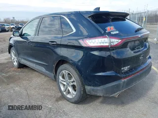 2017 Ford Edge Titanium with VIN 2FMPK4K99HBB57818, listed as a IAAI auction lot 42072809 with 113,124 mi miles. Bid and sale history available at carsss.com. Image 3.