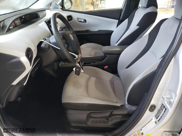 2019 Toyota Prius L Eco with VIN JTDKARFU6K3088882, listed as a Copart auction lot 52858895 with 40,442 mi miles and Salvage Title. Bid and sale history available at carsss.com. Image 7.
