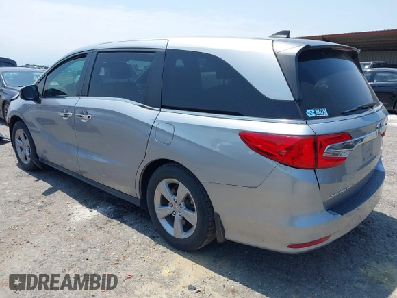 2019 Honda Odyssey EX-L z VIN 5FNRL6H72KB083499, wystawiony jako IAAI lot #42297110 z przebiegiem 81 747 mil mil oraz . Historia ofert i sprzedaży dostępna na DreamBid. Obrazek 3.
