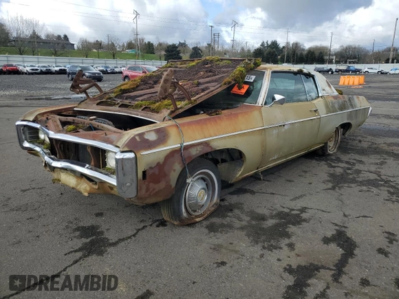 1969 Chevrolet Impala z VIN 164479J176501, wystawiony jako Copart lot #48632015 z przebiegiem Nie podano mil oraz Czysty tytuł • Clean title. Historia ofert i sprzedaży dostępna na DreamBid. Obrazek 1.