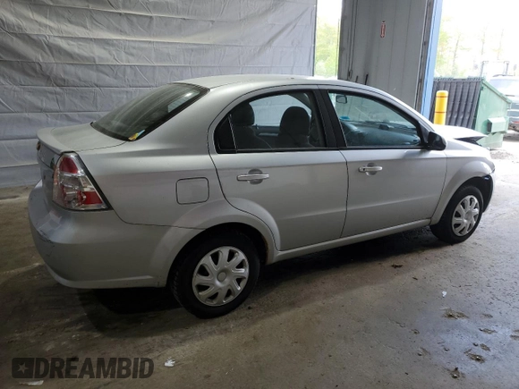 2011 Chevrolet Aveo 1LT with VIN KL1TD5DE2BB230142, listed as a Copart auction lot 57293695 with Not provided miles and Salvage title. Bid and sale history available at DreamBid. Image 3.