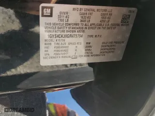 2016 Cadillac Escalade Premium Collection with VIN 1GYS4CKJ8GR473794, listed as a Copart auction lot 80268554 with 0 mi miles and Salvage Title. Bid and sale history available at carsss.com. Image 13.