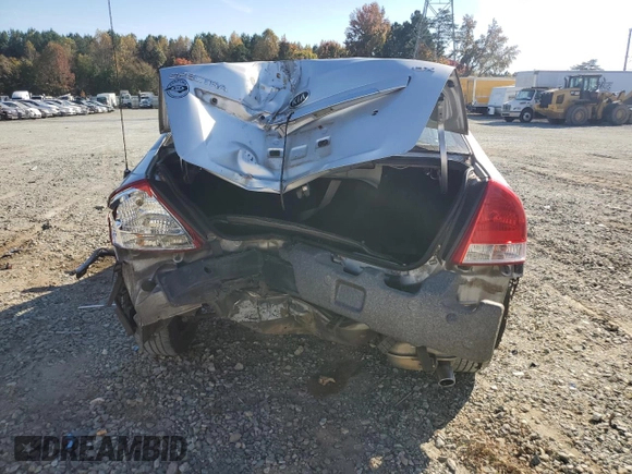 2007 Kia Spectra EX with VIN KNAFE121475450624, listed as a Copart auction lot 77712594 with 100,646 mi miles and Salvage Title. Bid and sale history available at carsss.com. Image 6.