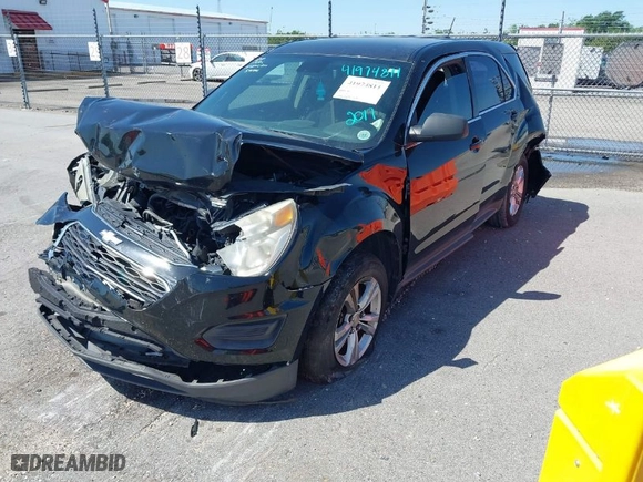 2017 Chevrolet Equinox LS with VIN 2GNALBEK1H1544841, listed as a IAAI auction lot 41974811 with 133,219 mi miles. Bid and sale history available at carsss.com. Image 2.