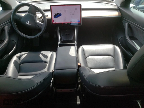 2018 Tesla Model 3 Long Range Battery with VIN 5YJ3E1EB3JF093680, listed as a Copart auction lot 52757865 with 60,598 mi miles and Salvage Title. Bid and sale history available at DreamBid. Image 8.