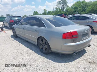 2004 Audi A8 with VIN WAUML44E74N015221, listed as a IAAI auction lot 42729148 with 165,725 mi miles and . Bid and sale history available at DreamBid. Image 3.