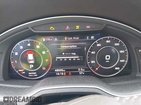 2019 Audi Q7 Premium Plus z VIN WA1LAAF71KD031123, wystawiony jako IAAI lot #41953574 z przebiegiem 48 999 mil mil oraz . Historia ofert i sprzedaży dostępna na DreamBid. Obrazek 7.