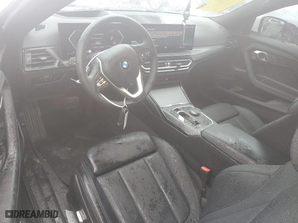 2024 BMW 2 Series 230i with VIN 3MW23CM00R8D85281, listed as a Copart auction lot 84020574 with 10,715 mi miles and Salvage Title. Bid and sale history available at carsss.com. Image 8.